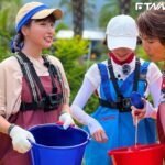 峮峮、蔡黃汝太狠了！徒手狂抓蝦獲封蝦后　嗨喊：蝦爆