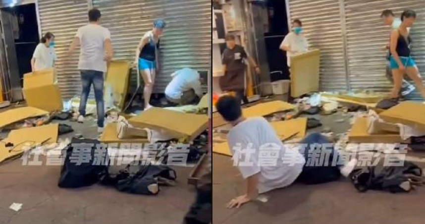 通化夜市砸攤!男找前女友借錢遭拒藉酒意狂砸 路人經過嚇壞